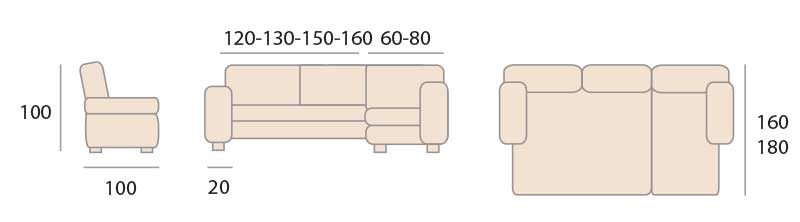 Sofa Modelo Cobi Sofa Alicante