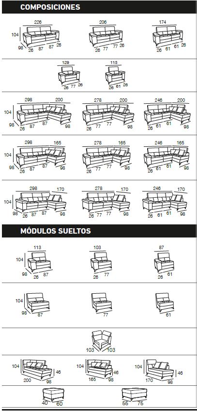 Sofa Modelo Moon Sofas Alicante