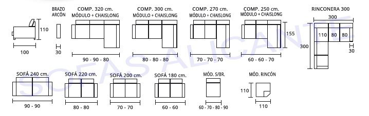 Sofa Modelo Lena Sofas Alicante